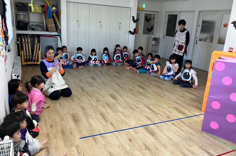 お揃い　仮装　おばけ