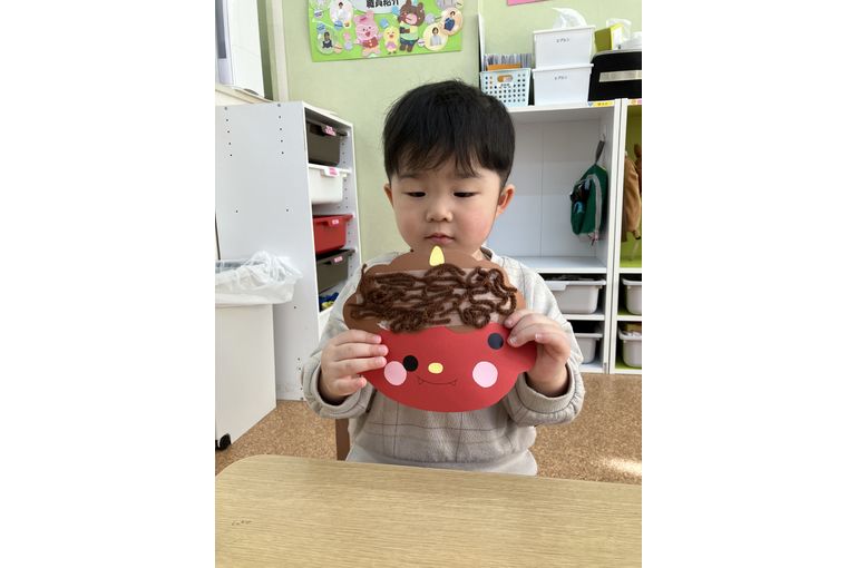 鬼　顔　上手　髪の毛　クルクル