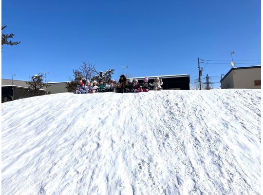 雪山　晴　尻滑り