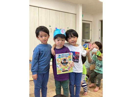 北海道　江別　保育園　お誕生会の様子