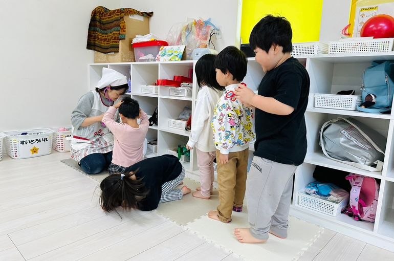 北海道　札幌　厚別　保育園　ごっこ遊び　様子