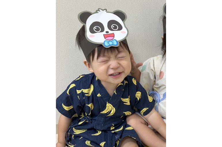 札幌　保育園　七夕　笑顔