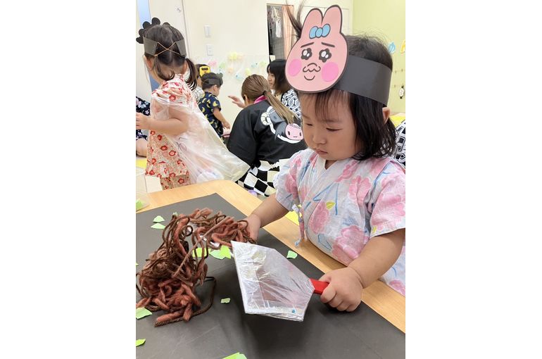 焼きそば　保育園　おまつり