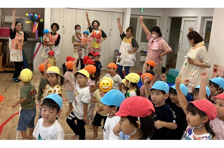 江別　保育園　運動会　練習