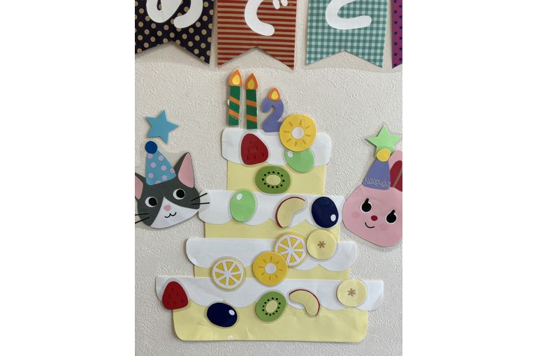 函館市　企業主導型保育園　作った　ケーキ　創作