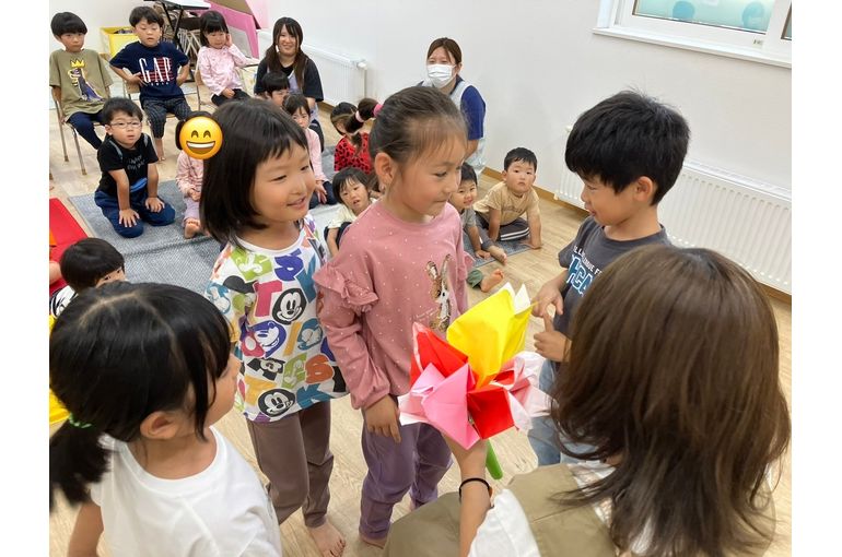 先生へ花のプレゼント