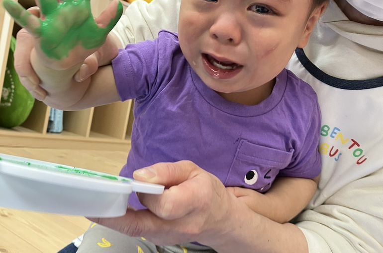 保育園　製作　涙