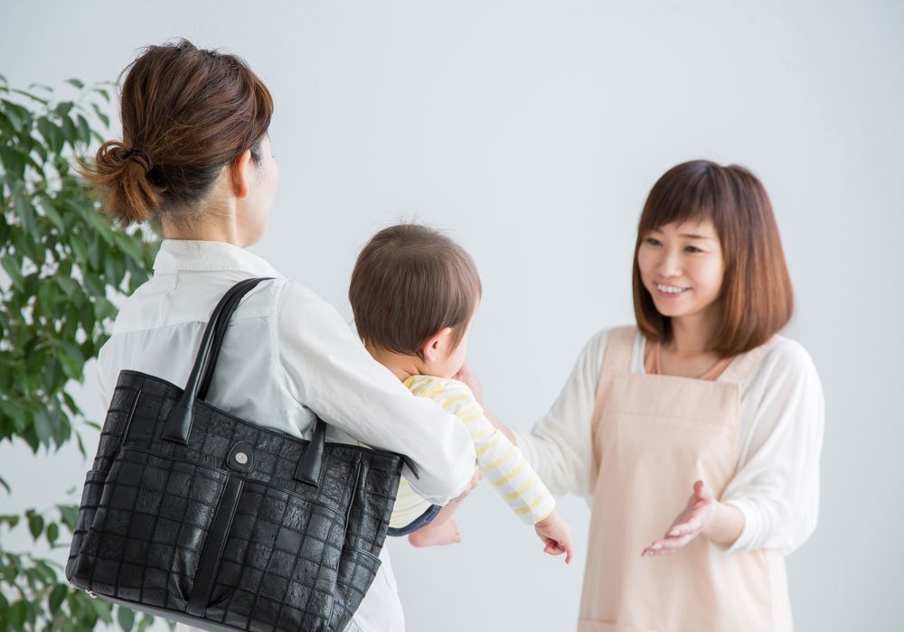 札幌市　保育園　登園　様子