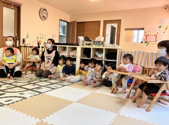 函館市　石川　保育園　交通安全教室　様子