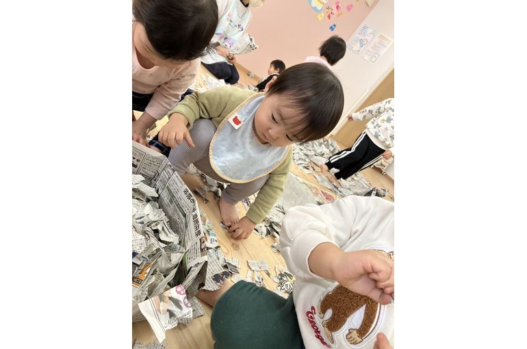 江別　保育園　新聞　遊び