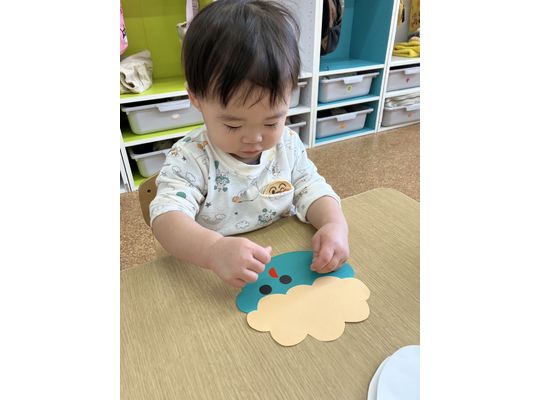 札幌市　南平岸　保育園　節分　制作