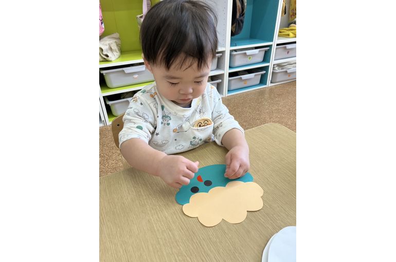 札幌市　南平岸　保育園　節分　制作
