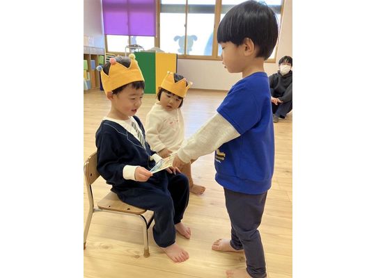 江別市　元江別　保育園　お誕生席