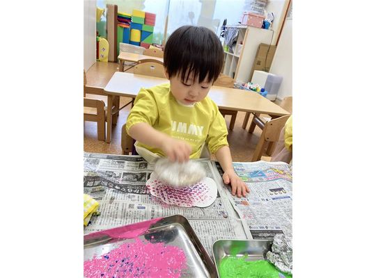 札幌市　南平岸　保育園　製作　羊