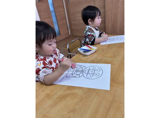 ぬりえ,お絵描き,かわいい,札幌市,保育園,認定保育園,企業主導型保育園,函館市,江別市