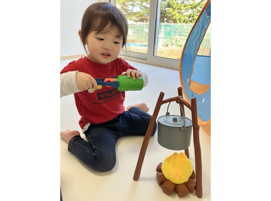キャンプ,ごっこ遊び,かわいい,札幌市,保育園,認可保育園,企業主導型保育園,函館市,江別市