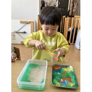 寒天,色水,遊び,札幌市,保育園,認可保育園,企業主導型保育園,函館市,江別市