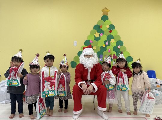 認定こども園,札幌市,厚別,クリスマス,サンタさん,写真
