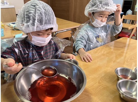 企業主導型保育園,保育所,函館市,おやつ作り,クッキング