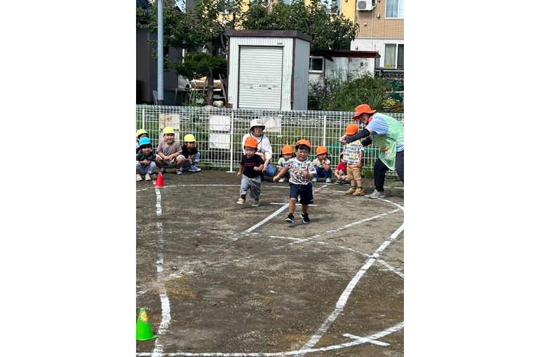 かけっこの練習